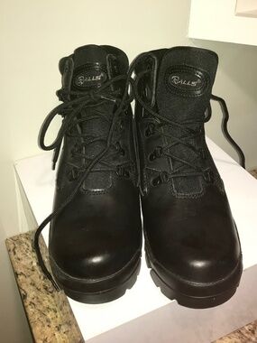 Walls leather tactical work  Vibram black boots